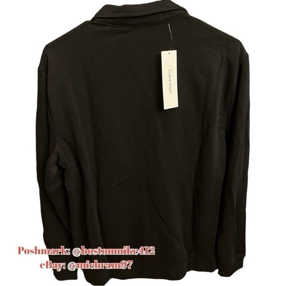 Calvin Klein Zip Up Jacket SM Calvin Klein ZipUp Jacket w/ Front Pockets BLACK - Picture 5 of 12